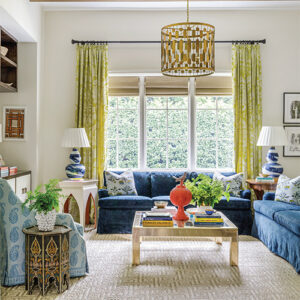 Southern Home January:February 2022 Blue Living room