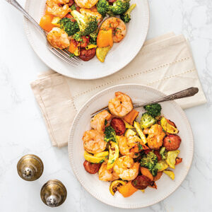 Louisiana Cookin' March/April 2022 Air Fryer Creole Shrimp Dinner