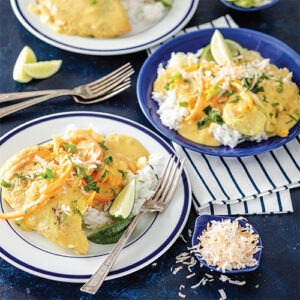 Tate Of The South March April 2022 Creamy Coconut Chicken