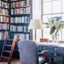 Office With Library Featured in Victoria English Cottage 2022