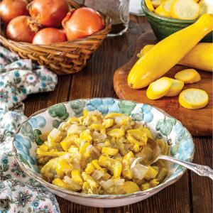 Stewed Squash Featured in Brenda Gantt's Linger Around The Table