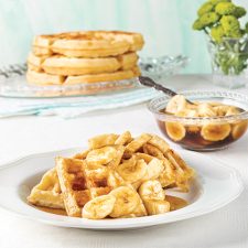 Bananas Foster Belgin Waffles Featured In Louisiana Cookin' May/June 2022