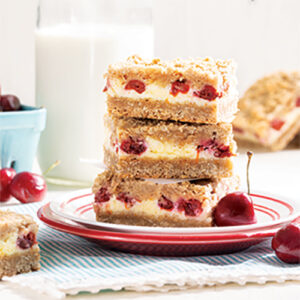Cherry Cheesecake Bars Featured In Taste Of The South May June 2022