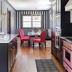 Pink Kitchen Featured In Hoffman Media Presents Small Space Home Style 2022