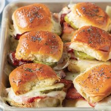 Baked Ham Bacon And Swiss Sandwiches Feared in Cooking with Paula Deen Potluck Favorites 2022