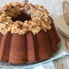 German Chocolate Bundt Cake featured in Taste of the South Southern Cakes 2022