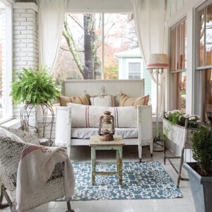 Outdoor Living Space Featured in Southern Home French Home Style 2022