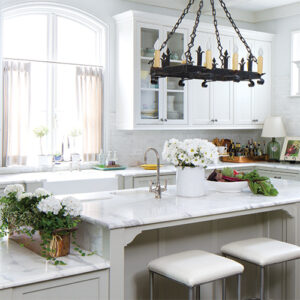 White Kitchen Featured in Southern Home French Home Style 2022