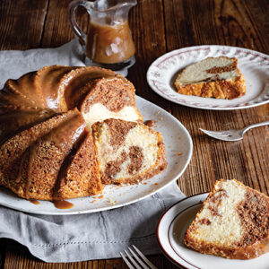 pecan praline sliced cake