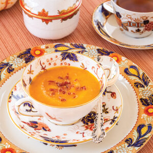 Soup in Holiday China bowl