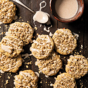 drizzled streusel