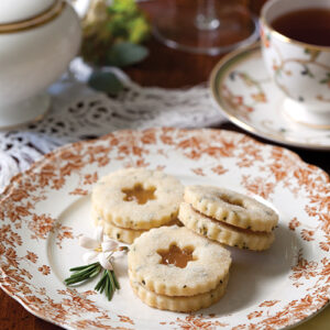 tea pastries on a plate