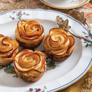 fall pastries on tea tray