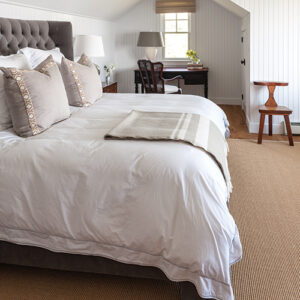 Master bedroom neutral decor