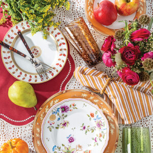 mix and match fall table decor