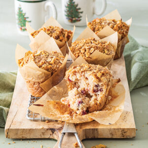 cranberry sauce muffins