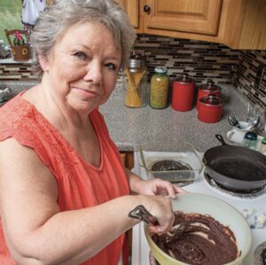 Linda Skeens baking
