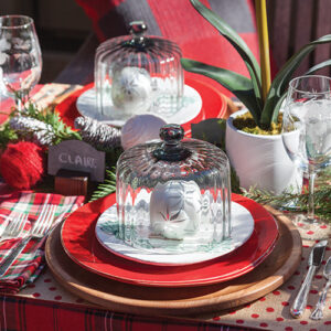 holiday decorative place setting