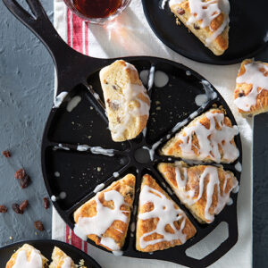 scones on a skillet