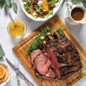 sliced meat holiday meal