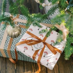 wrapped presents under a christmas tree