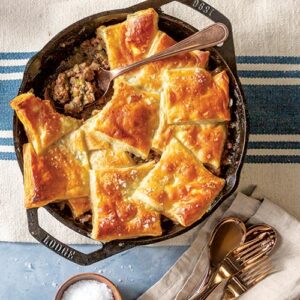 Pot Pie in a cast iron skillet