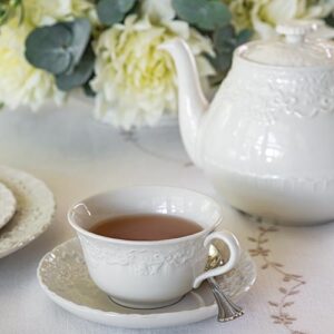 White Tea in White Tea Cup