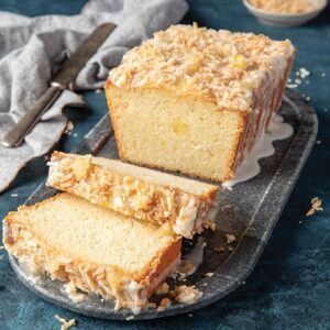 Sliced Coconut Pound Cake