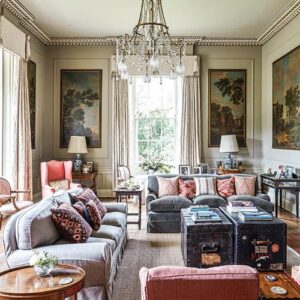 Darker toned victorian living room
