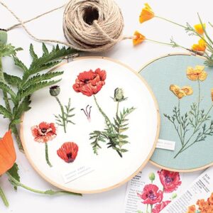 Hand woven floral circle decor