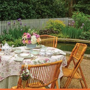 Outdoor tea party tablescape