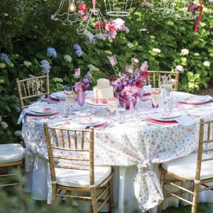outdoor floral garden luncheon