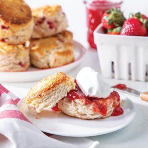 Strawberry biscuits