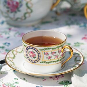 Outdoor Garden Teacup and Saucer