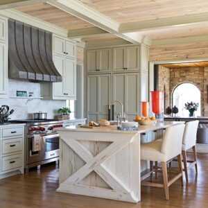 Large wooden kitchen