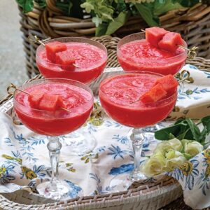 Poolside watermelon cocktails