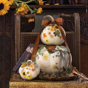 Fall floral pumpkin