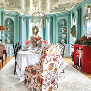 Blue holiday room