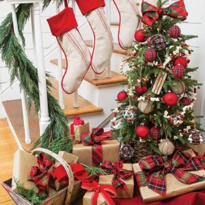 Stocking and christmas tree details