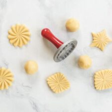 Pleated Cookie Stamped Dough