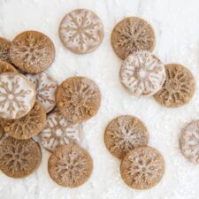 Snowflake Stamped Cookies