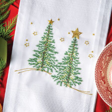 Styled-Embroidered-Tree-Towel-Details