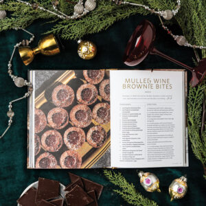 Holiday Coupetails Mulled Wine Brownie Bites