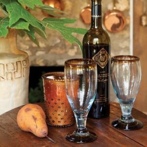 Glass decorative cups