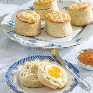 Blue White Tea Scones