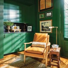 Yancey Seibert Design Green Sitting Room