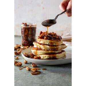 Praline Sauce Pancakes