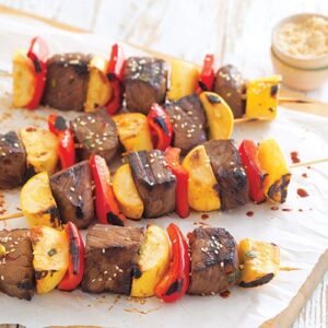 Meat and Veggie Skewers