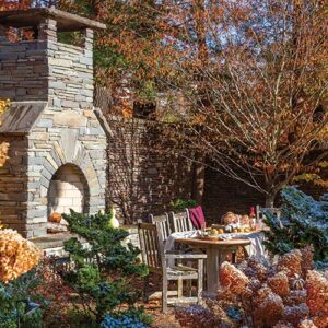 Hudson NY outdoor fire place