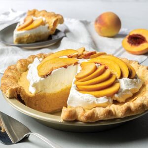 Peaches and cream pie